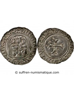 DUCHÉ DE BRETAGNE, FRANCOIS I et II - BLANC A LA TARGE 1442 / 1488 RENNES