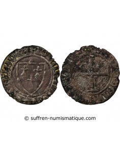 DUCHÉ DE BRETAGNE, CHARLES DE BLOIS - DENIER 1341 / 1364 RENNES
