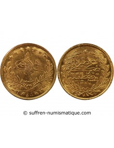 TURQUIE, SULTAN ABDULAZIZ -100 KURUSH OR AH1277 / 1868