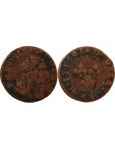 PRINCIPAUTÉ D'ORANGE, FREDERIC-HENRI DE NASSAU - DOUBLE TOURNOIS 1625 / 1647 2
