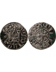 PHILIPPE III LE HARDI - DENIER TOURNOIS à l'O Long 1270 / 1285 2