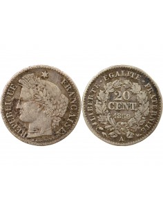CERES - 20 CENTIMES ARGENT 1850 A PARIS 2
