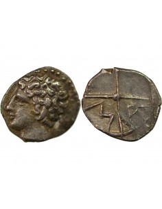 MARSEILLE, MASSALIA - OBOLE ARGENT - Ier siècle AV JC 2