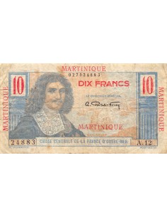 MARTINIQUE - 5 FRANCS 1947 BOUGAINVILLE 2