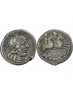 GENS MINUCIA - DENIER ARGENT 122 AV JC ROME 2