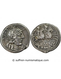 GENS MINUCIA - DENIER ARGENT 122 AV JC ROME