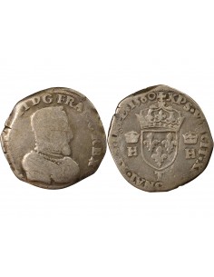 FRANCOIS II, AU NOM D'HENRI II - TESTON ARGENT 1560 T NANTES 2