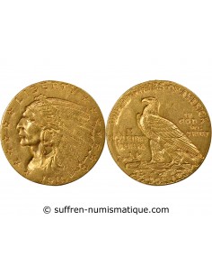 ETATS-UNIS, TETE D'INDIEN - 2 1/2 DOLLARS OR 1910 PHILADELPHIE