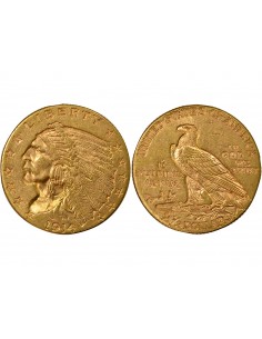ETATS-UNIS, TETE D'INDIEN - 2 1/2 DOLLARS OR 1914 PHILADELPHIE 2