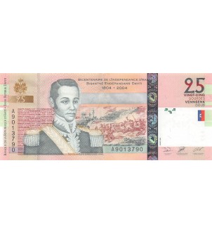 HAITI, NICOLAS GEFFRARD - 25 GOURDES 2004 - P.NEUF